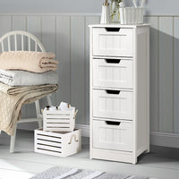 Thumbnail for Artiss 4 Chest of Drawers - LEESA White