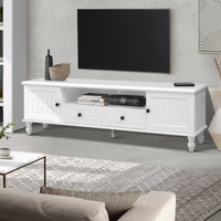 Thumbnail for Artiss TV Cabinet Entertainment Unit 160cm White Kubi