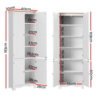 Thumbnail for Artiss Buffet Sideboard 4 Doors - BERNE White