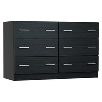 Thumbnail for Artiss 6 Chest of Drawers - VEDA Black