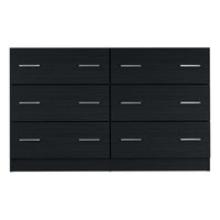 Thumbnail for Artiss 6 Chest of Drawers - VEDA Black