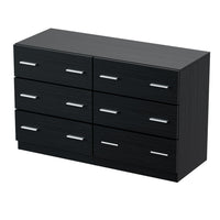 Thumbnail for Artiss 6 Chest of Drawers - VEDA Black