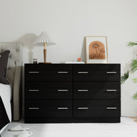 Thumbnail for Artiss 6 Chest of Drawers - VEDA Black