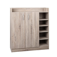 Thumbnail for Artiss 2 Doors Shoe Cabinet Storage Cupboard - Wood