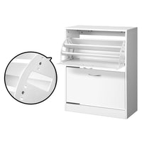 Thumbnail for Artiss 2 Door Shoe Cabinet - White