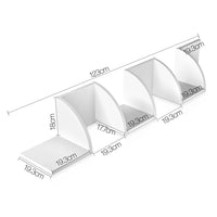 Thumbnail for Artiss 5 Tier Corner Wall Shelf - White