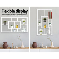 Thumbnail for Artiss Floating Wall Shelf DIY Mount Storage Bookshelf Display Rack White