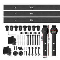 Thumbnail for Cefito Sliding Barn Door Hardware Track Roller Set 3m Kit Slide Office Bedroom