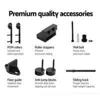 Thumbnail for Cefito Sliding Barn Door Hardware Track Roller Set 3m Kit Slide Office Bedroom