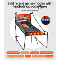 Thumbnail for Arcade Basketball Game Double shooting Electronic Scoring Folding Outdoor Kids