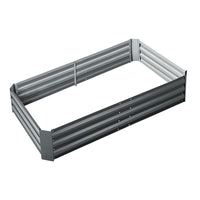 Thumbnail for Green Fingers 150 x 90cm Galvanised Steel Garden Bed - Aliminium Grey