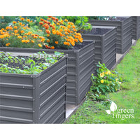 Thumbnail for Greenfingers Garden Bed 240X80X77CM Galvanised Raised Steel Instant Planter 2N1