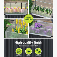 Thumbnail for Greenfingers Raised Garden Bed Cold Frame Greenhouse Cover Planter 80x49x74c