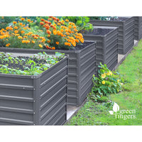 Thumbnail for Greenfingers Garden Bed 2PCS 100X100X77CM Galvanised Steel Raised Planter