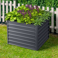 Thumbnail for Greenfingers Garden Bed 2PCS 100X100X77CM Galvanised Steel Raised Planter