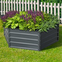 Thumbnail for Greenfingers Garden Bed 2PCS 130X130X46CM Galvanised Steel Raised Planter