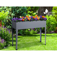 Thumbnail for Greenfingers Garden Bed 100X80X30CM Galvanised Steel Raised Planter Standing Box