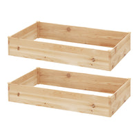 Thumbnail for Greenfingers Garden Bed Raised 2x Wooden Planter Box Vegetables 150x90x30cm