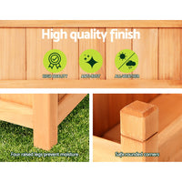 Thumbnail for Greenfingers Garden Bed Raised Wooden Planter Outdoor Box Vegetables 90x30x33cm