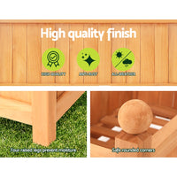 Thumbnail for Greenfingers Garden Bed Raised Wooden Planter Box Vegetables 64x35x115cm