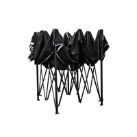 Thumbnail for Instahut Gazebo Pop Up Marquee 3x3m Folding Wedding Tent Gazebos Shade Black