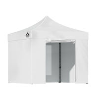 Thumbnail for Instahut Gazebo Pop Up Marquee 3x3m Folding Wedding Tent Gazebos Shade White