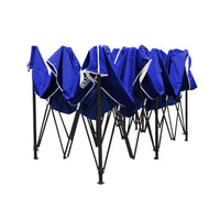 Thumbnail for Instahut Gazebo Pop Up Marquee 3x6m Folding Wedding Tent Gazebos Shade Blue