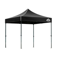 Thumbnail for Instahut Gazebo Pop Up Marquee 3x3m Outdoor Tent Folding Wedding Gazebos Black