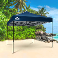 Thumbnail for Instahut Gazebo Pop Up Marquee 3x3m Outdoor Tent Folding Wedding Gazebos Navy