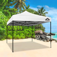 Thumbnail for Instahut Gazebo Pop Up Marquee 3x3m Outdoor Tent Folding Wedding Gazebos White