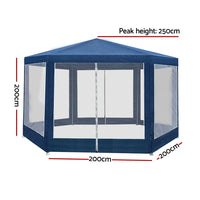 Thumbnail for Instahut Gazebo Wedding Party Marquee Tent Canopy Outdoor Camping Gazebos Navy