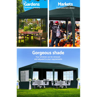 Thumbnail for Instahut Gazebo 3x6 Outdoor Marquee Gazebos Wedding Party Camping Tent 4 Wall Panels