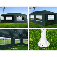 Thumbnail for Instahut Gazebo 3x6 Outdoor Marquee Gazebos Wedding Party Camping Tent 4 Wall Panels