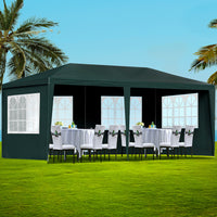 Thumbnail for Instahut Gazebo 3x6 Outdoor Marquee Gazebos Wedding Party Camping Tent 4 Wall Panels