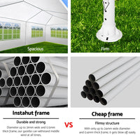 Thumbnail for Instahut Gazebo 3x9 Outdoor Marquee Party Wedding Outdoor Tent Canopy Camping