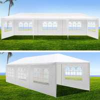 Thumbnail for Instahut Gazebo 3x9 Outdoor Marquee Gazebos Wedding Party Camping Tent 8 Wall Panels