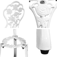 Thumbnail for Gardeon Outdoor Furniture Chairs Table 3pc Aluminium Bistro White