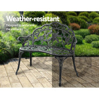 Thumbnail for Gardeon Victorian Garden Bench - Green