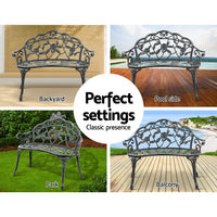 Thumbnail for Gardeon Victorian Garden Bench - Green