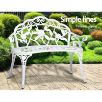 Thumbnail for Gardeon Victorian Garden Bench White