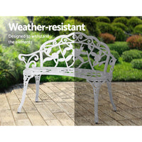 Thumbnail for Gardeon Victorian Garden Bench White