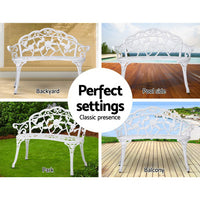 Thumbnail for Gardeon Victorian Garden Bench White