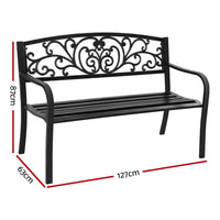 Thumbnail for Gardeon Outdoor Garden Bench - Black