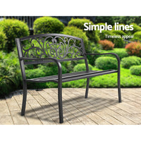 Thumbnail for Gardeon Outdoor Garden Bench - Black