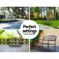 Thumbnail for Gardeon Outdoor Garden Bench - Black