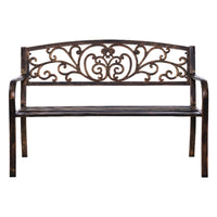 Thumbnail for Gardeon Cast Iron Garden Bench - Bronze