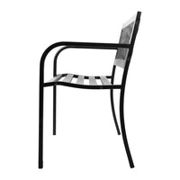 Thumbnail for Gardeon Steel Modern Garden Bench - Black