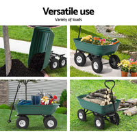 Thumbnail for Gardeon 75L Garden Dump Cart - Green