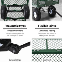 Thumbnail for Gardeon Mesh Garden Steel Cart - Green