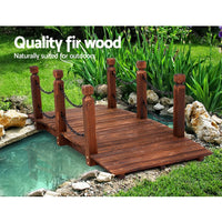 Thumbnail for Garden Rustic Chain Bridge Wooden Decoration Decor Landscape 160cm Length Rail